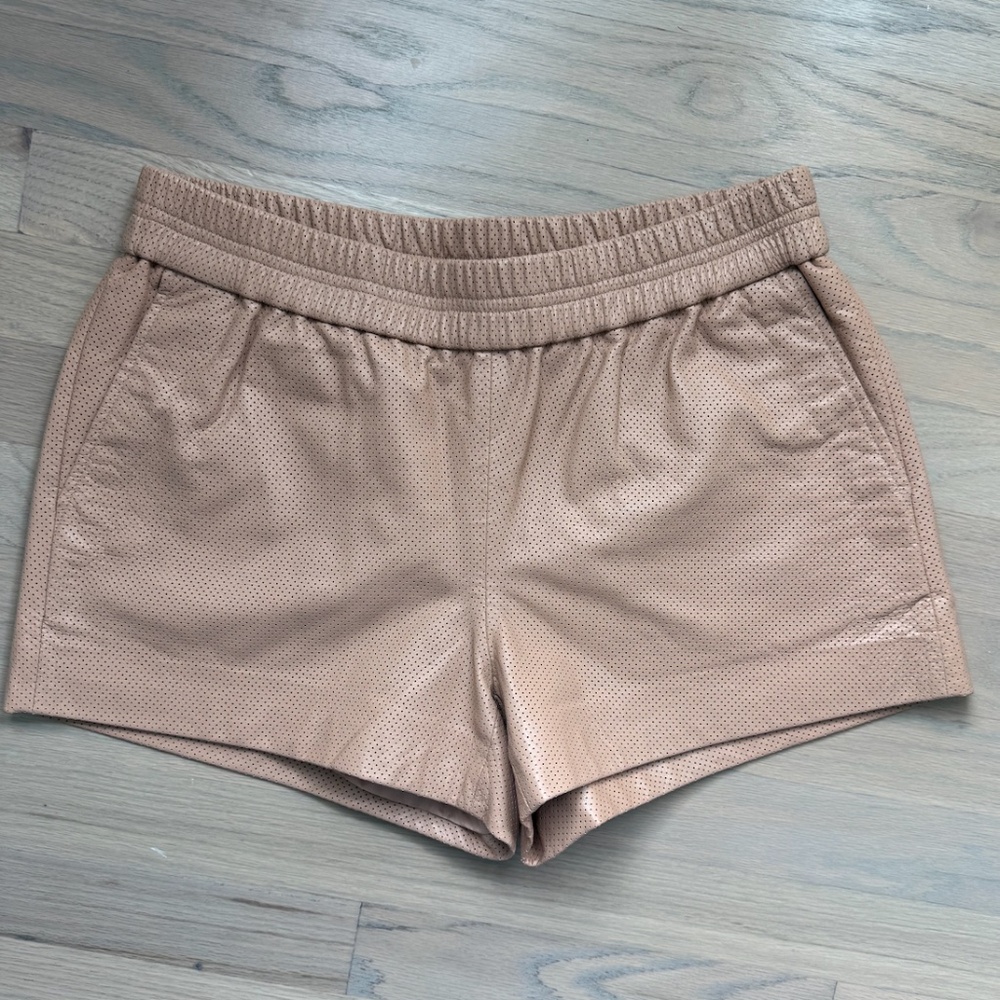 J.Crew Perforated Leather Shorts
